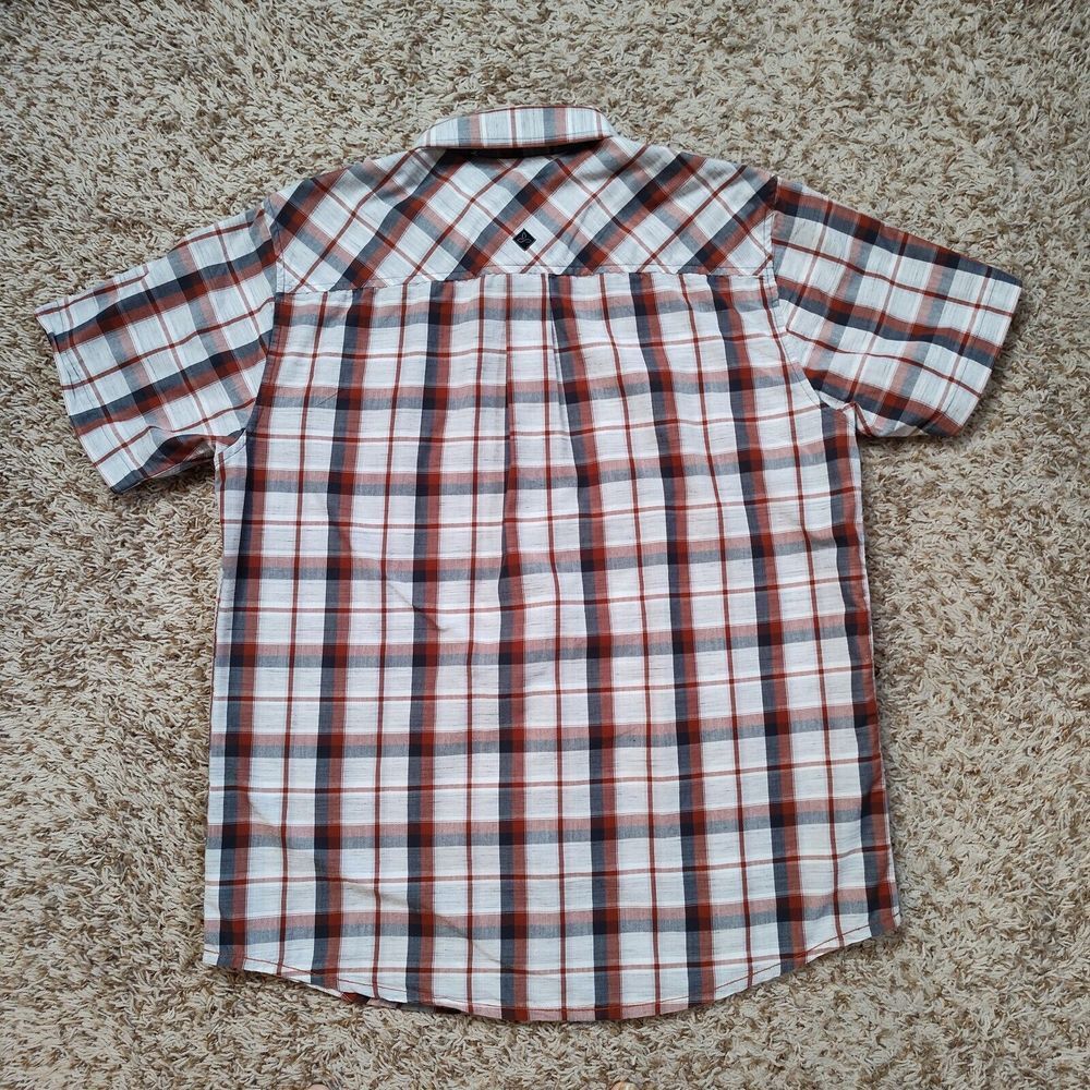 Prana Men‎ Sz L Plaid Short Sleeve Button Up Shirt - Picture 8 of 10